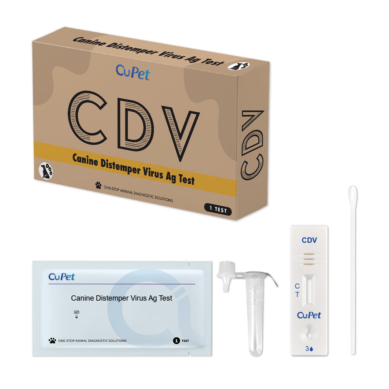 CuPet Canine Distemper Virus (CDV) Ag Test