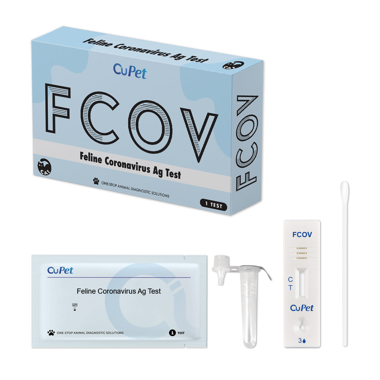 CuPet Feline Coronavirus (FCOV) Ag Test