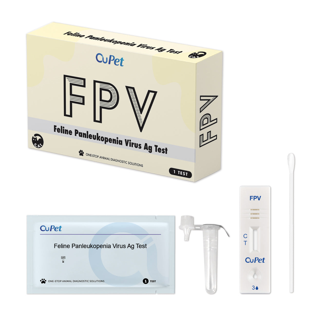 CuPet Feline Panleukopenia Virus (FPV) Ag Test