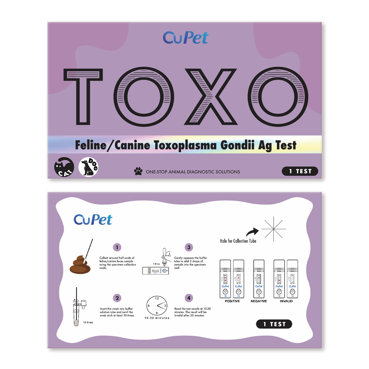 Cupet Feline/Canine Toxoplasma Gondii (TOXO) Ag Test