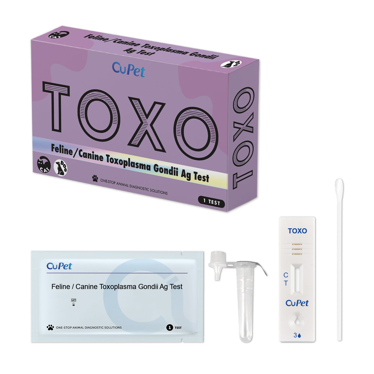 Cupet Feline/Canine Toxoplasma Gondii (TOXO) Ag Test
