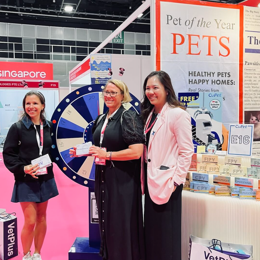 CuPet Wows Singapore Vet Show 2024 Crowd with Diagnostic Innovations and Lucky Wheel Prizes